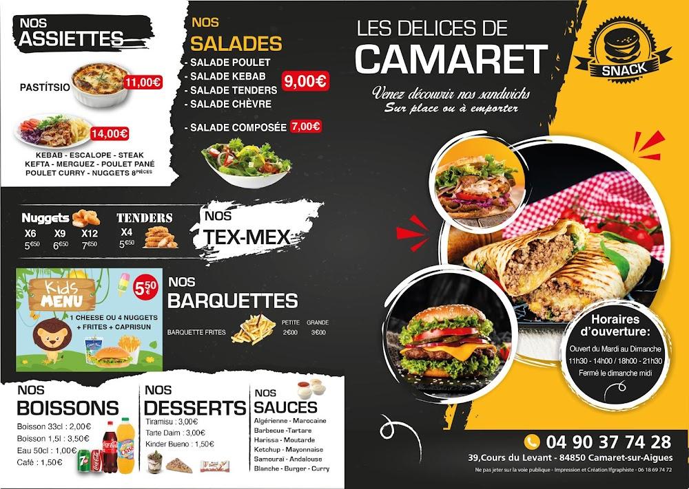 Les Delices De Camaret - Menu Image 2